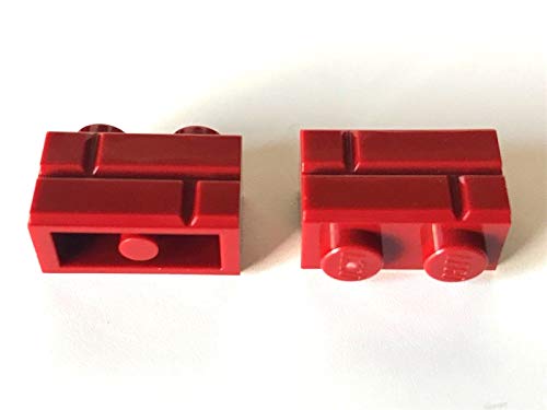LEGO ® 50 Piezas Rojo Oscuro / Rojo Oscuro / Ladrillos de Muro / Masonry 1x2.