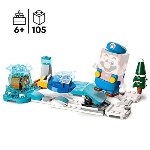 LEGO 71415 Super Mario Set de Expansión: Traje de Mario de Hielo y Mundo Helado, Juguete de Construcción con Goomba y Disfraz para Figura Interactiva, Regalo para Niños