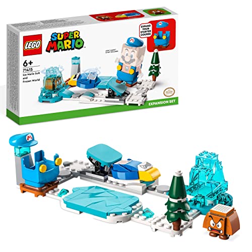 LEGO 71415 Super Mario Set de Expansión: Traje de Mario de Hielo y Mundo Helado, Juguete de Construcción con Goomba y Disfraz para Figura Interactiva, Regalo para Niños