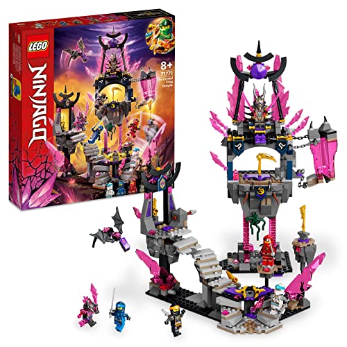 LEGO 71771 Ninjago Templo del Rey Cristal, Juguete de Acción, Mini Figuras Zane, Cole, Kai y Jay, Serie TV Crystallized, Set para Niños de 8 Años