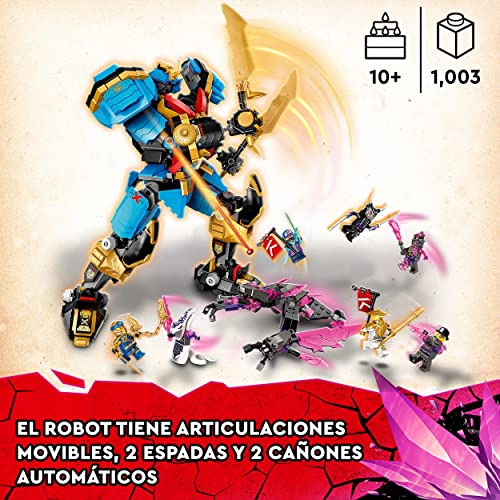 LEGO 71775 Ninjago Meca Samurái X de NYA, Figura de Acción para Construir, Serie TV Crystallized, Robot de Juguete, para Niños, Reyes Magos