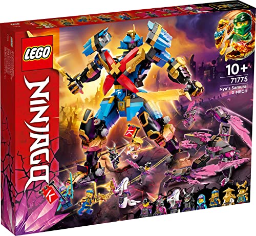 Lego 71775 Nyas Samurai-X-Mech, 71771 El Templo del Rey de Cristal & 30593 Lloyd Suit Mech Polybag