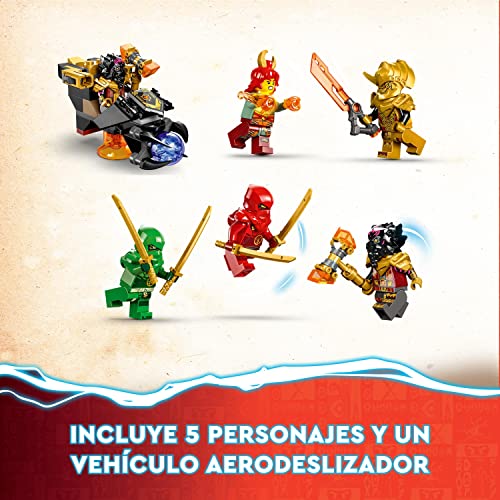 LEGO 71793 Ninjago Dragón de Lava Transformer Ola de Calor, Set de Juguete de la Serie de Televisión Dragons Rising con Figura de Criatura Mítica, con Las Minifiguras de Kai y Lloyd