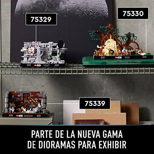 LEGO 75329 Star Wars Diorama: Ataque a la Estrella de la Muerte, Maqueta para Construir para Adultos, Luke Skywalker y Darth Vader, Coleccionable