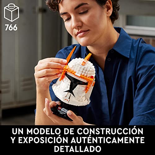 LEGO 75350 Star Wars Casco del Comandante Clon Cody, Manualidades para Adultos, Película Las Guerras Clon & 75328 Star Wars Casco del Mandaloriano, Set de Maqueta para Construir