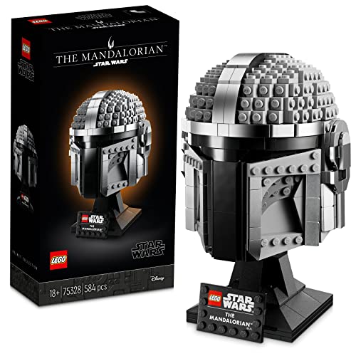 LEGO 75350 Star Wars Casco del Comandante Clon Cody, Manualidades para Adultos, Película Las Guerras Clon & 75328 Star Wars Casco del Mandaloriano, Set de Maqueta para Construir