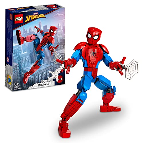 LEGO 76226 Marvel Figura de Spider-Man Articulada, Juguetes para Niños y Niñas, Set de Acción, Modelo Coleccionable de Superhéroe, Regalo de Película