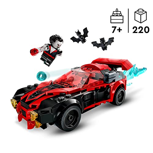 LEGO 76244 Marvel Miles Morales vs. Morbius, Juguete de Spider-Man para Construir, Coche de Carreras, Mini Figuras Spidey & 10782 Marvel Spidey y Su Superequipo Camiones de Combate de Hulk y Rino