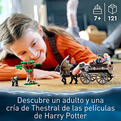 LEGO 76400 Harry Potter Carruaje y Thestrals de Hogwarts, Caballos de Juguete, Set de Construcción con Mini Figuras de La Orden del Fénix