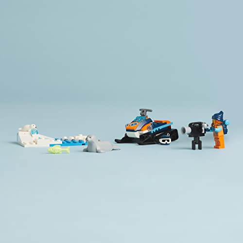 LEGO CITY 60376 Mobile de nieve de exploraci�n �rtica, juguete con figuras de focas y veh�culos y veh�culos