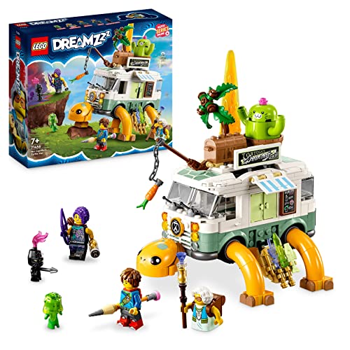 LEGO DREAMZzz 71456 Furgoneta Tortuga de la Sra. Castillo, Juguete Campervan 2 en 1, con Mateo y Zoey