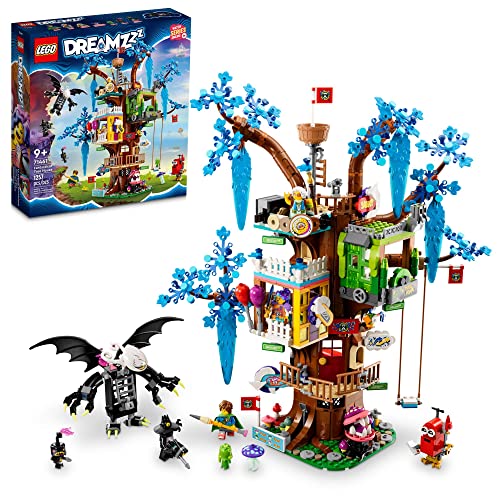 LEGO DREAMZzz Fantastical Tree House 71461 cuenta con 3 habitaciones detalladas, juguete de construcción para niños a partir de 9 años con gran imaginación, incluye minifiguras de Mrs. Castillo,