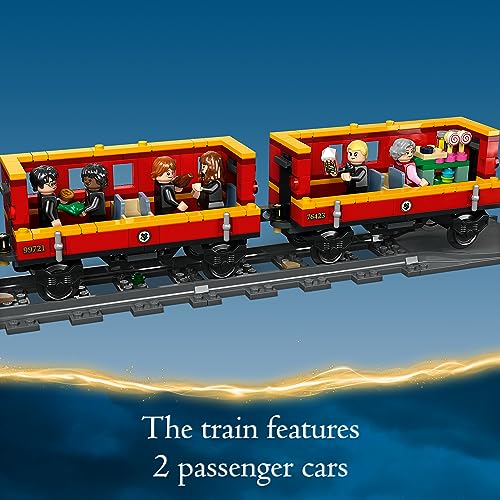 LEGO Harry Potter Hogwarts Express & Hogsmeade Station 76423 - Juego de juguetes de construcción; idea de regalo de Harry Potter para fanáticos a partir de 8 años; cuenta con un tren construible,