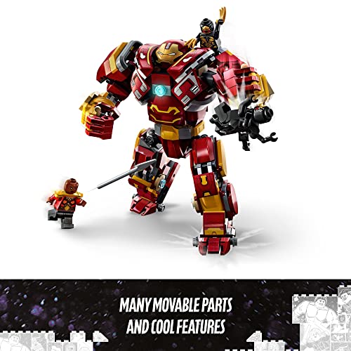 LEGO Marvel The Hulkbuster: The Battle of Wakanda 76247, figura de acción, juguete para construir con minifigura de Hulk Bruce, Avengers: Infinity War Set para niños