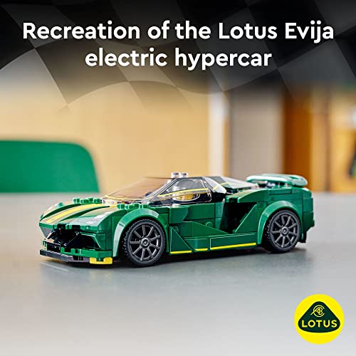 LEGO Speed Champions Lotus Evija 76907 - Kit de construcción de modelo de coche; juguete fresco Hypercar para niños y fanáticos de automóviles a partir de 8 años (247 piezas)