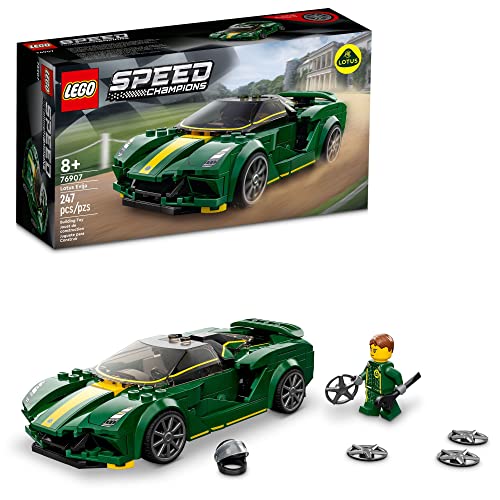 LEGO Speed Champions Lotus Evija 76907 - Kit de construcción de modelo de coche; juguete fresco Hypercar para niños y fanáticos de automóviles a partir de 8 años (247 piezas)