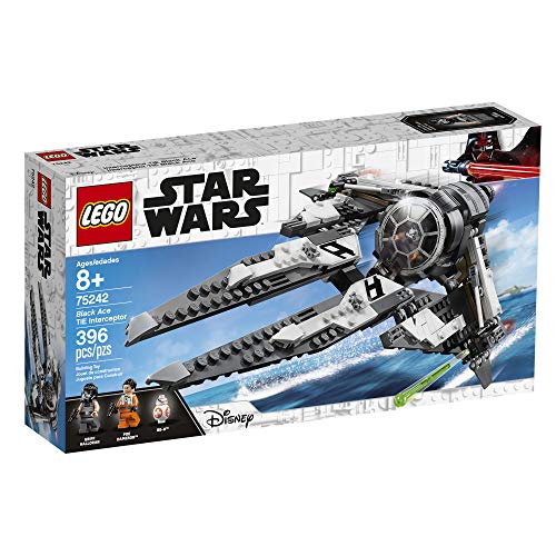 LEGO Star Wars Resistance Black Ace TIE Interceptor 75242 Building Kit, New 2019 (396 Pieces)