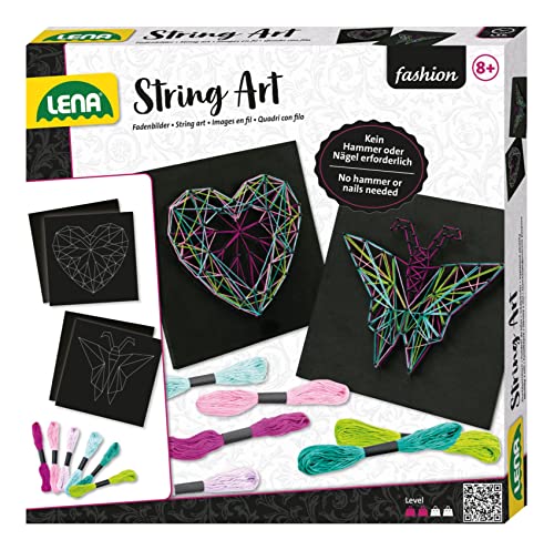 Lena- String Art Artesanía Set, Multicolor (SiMM Spielwaren GmbH 42650)