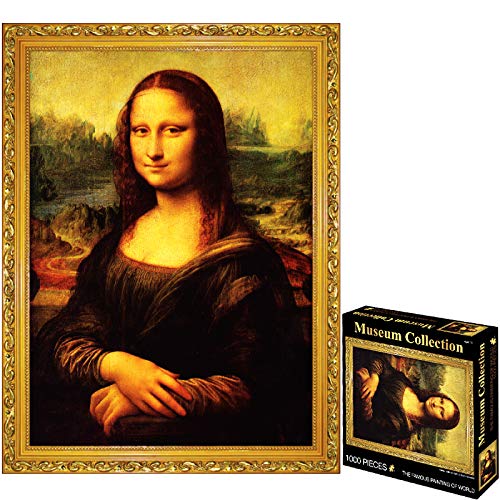 Leonardo Da Vinci - Puzzle de 1000 piezas para adultos Mona Lisa, 70 x 50 cm, puzles clásicos para adultos, 1000 piezas, para adultos, Da Vinci, pesados, 1000 piezas