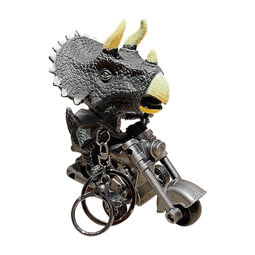 Leryveo Dinosaur Motorcycle Toys | Dinosaur Games Boy Toys Hung Accessories | Friction Powered Dino Vehicles Pull Back Keychain | Dino Vehicles Cool Birthday Gifts