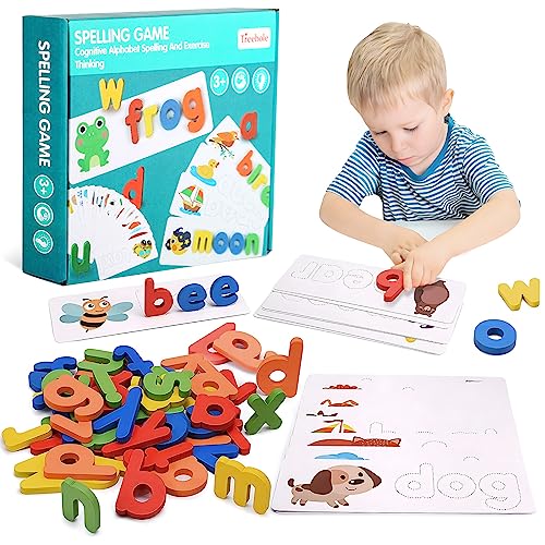 Letras Aprendizajemontessori Juguetes Letras Aprendizaje Juegos de Aprendizaje Montessori Juguetes de 3 AñOs De 3 4 5 6 7 AñOs de Lectura Juegos de Aprendizajede 3-7 AñOs NiñO Regalo