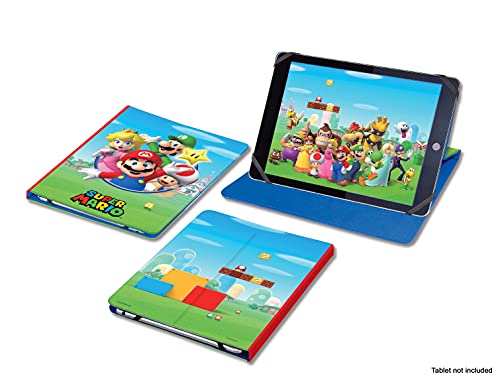 LEXIBOOK LEXIBOOK-MFP100NI schutzhülle Nintendo Super Mario para Tableta - Maletin de protecion para niños - Compatibilidad Samsung, iPad y Otras Marcas, Dibujos Animados, M