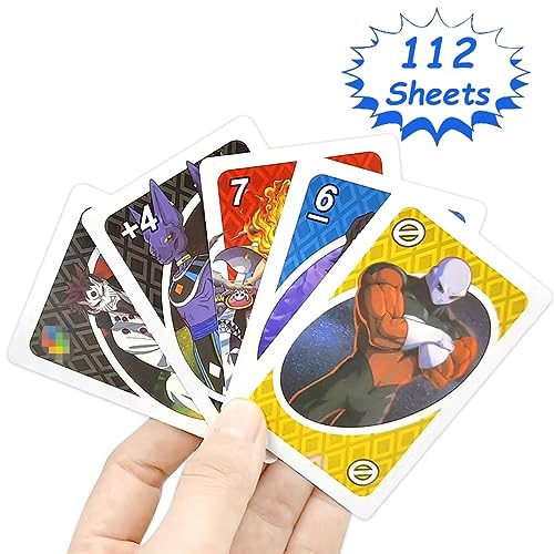 LGZIN Juego de Cartas, Baraja de Cartas Infantil, 112 Cartas Doble Cara, Juego de Mesa de 2 a 10 Jugadores, Regalo para 7+ Años, Card Game para Niños y Adultos