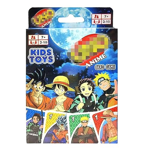 LGZIN Juego de Cartas, Baraja de Cartas Infantil, 112 Cartas Doble Cara, Juego de Mesa de 2 a 10 Jugadores, Regalo para 7+ Años, Card Game para Niños y Adultos