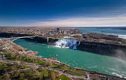 LHJOYSP Puzzles 1000 piezasbelleza Natural,Puente,río,canadá,Niagara Falls,75x50cm