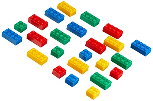 Light STAX Bloques de construcción Expansion 11001, compatibles con el Sistema STAX y Todas Las Marcas conocidas de Bloques de construcción, 24 Bloques adicionales (Rojo, Amarillo, Azul y Verde)