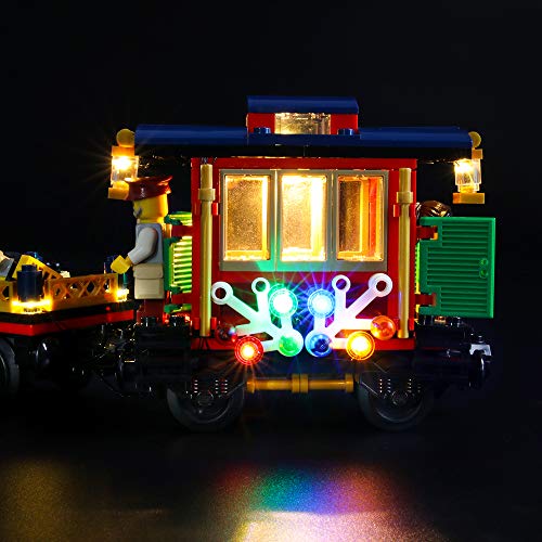 LIGHTAILING Conjunto de Luces (Creator Expert Tren Navideño) Modelo de Construcción de Bloques - Kit de luz LED Compatible con Lego 10254 (NO Incluido en el Modelo)