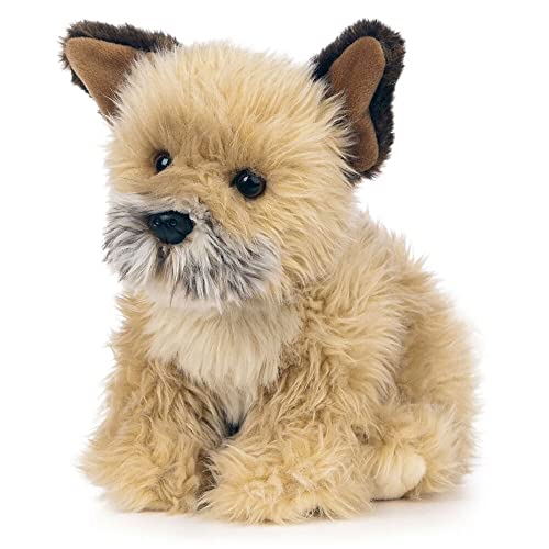 Living Nature Border Terrier, juguete realista suave para perros, peluche ecológico Naturli, 22 cm