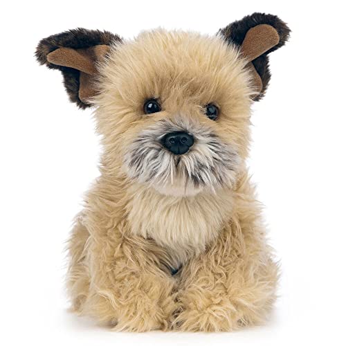 Living Nature Border Terrier, juguete realista suave para perros, peluche ecológico Naturli, 22 cm