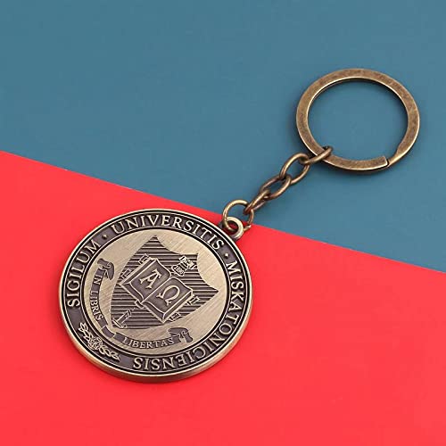 Llavero Cthulhu Mythos Miskatonic University Hastur Sign Game Metal Souvenir Moneda Colgante Llavero