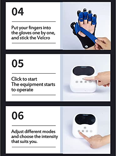 LLLZM Rehabilitacin Robot Guantes, Dedos Frula de Funcional,para Pacientes con Hemiplejia por Accidente Cerebrovascular,Guantes De Robot De Rehabilitacin De Entrenamiento De Manos