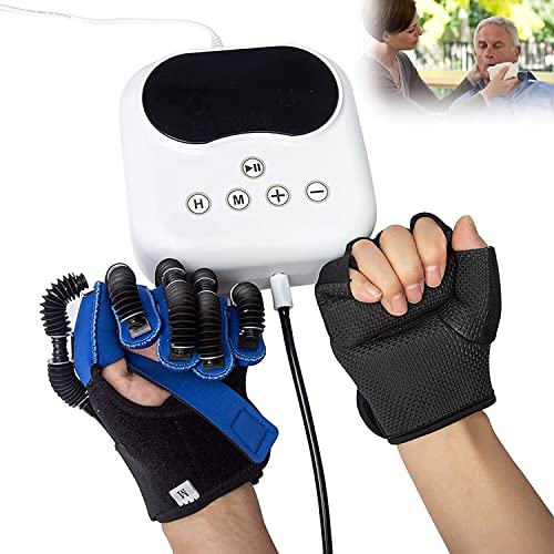 LLLZM Rehabilitacin Robot Guantes, Dedos Frula de Funcional,para Pacientes con Hemiplejia por Accidente Cerebrovascular,Guantes De Robot De Rehabilitacin De Entrenamiento De Manos