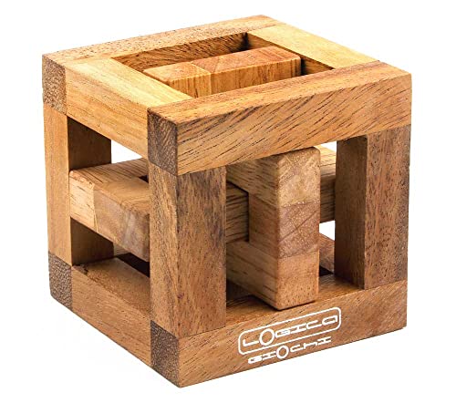 Logica Juegos Art. Caza Real - Rompecabezas 3D de Madera Fina - Dificultad 5/6 Increíble - Colección Leonardo da Vinci