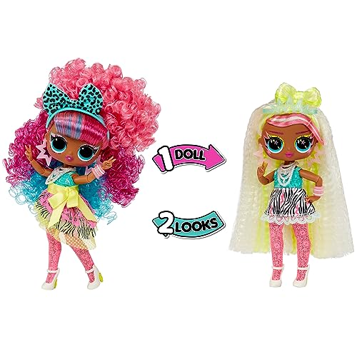 L.O.L. Surprise Tweens Surprise Swap Series - Curls-2-Crimps Cora - Muñeca de moda con más de 20 sorpresas que incluyen cabeza para peinar, prendas de moda y accesorios - Para niños mayores de 4 años