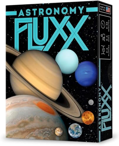 Looney Labs, Astronomy Fluxx, Board Game, Ages 8+, 2-6 Players, 5-30 Minutes Playing Time