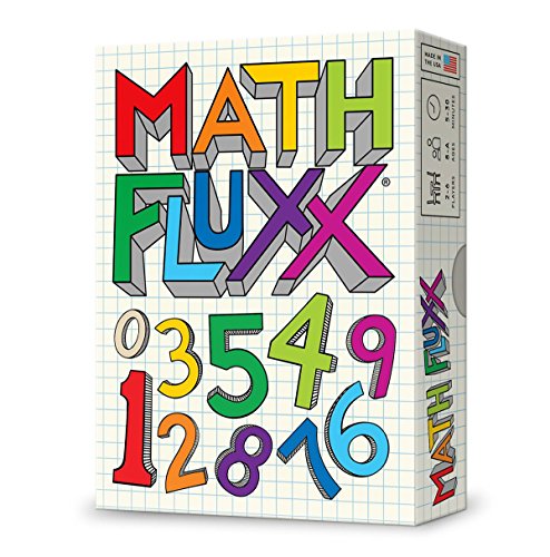 Looney Labs , Math Fluxx, Board Game, Ages 8+, 2-6 Players, 5-30 Minutes Playing Time