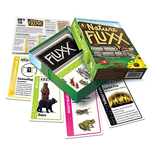 Looney Labs , Nature Fluxx , Board Game , Ages 8+ , 2-6 Players , 10-40 Minutes Playing Time