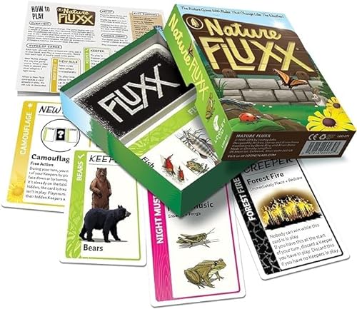 Looney Labs , Nature Fluxx , Board Game , Ages 8+ , 2-6 Players , 10-40 Minutes Playing Time