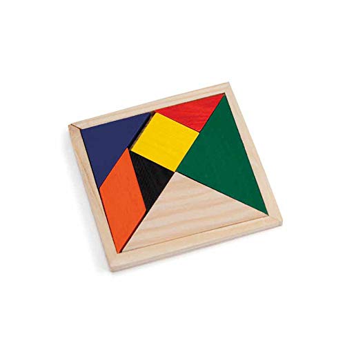 Lote 25 Puzzle Tangram para Desarrollo Mental, Rompecabezas de lógica, Juguetes educativos para niños. Detalles cumpleaños Infantiles, Guarderías, Escuelas y Colegios