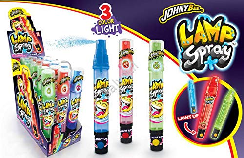 Lote de 18 Tubos Luminosos con Caramelo Líquido"Lamp Spray". Juguetes y Juegos. Golosinas y Dulces. Regalos Originales para Niños y Niñas. Detalles Bodas, Bautizos, Comuniones y Cumpleaños. DS.