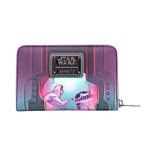 Loungefly Disney - Princess Leia - Star Wars - Darth Vader - Wallet - Exclusiva Amazon - Monedero Coleccionable - Idea de Regalo - Tarjetero con Varias Ranuras para Tarjetas- Mercancia Oficial