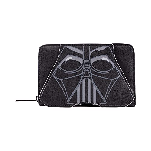 Loungefly Disney - Princess Leia - Star Wars - Darth Vader - Wallet - Exclusiva Amazon - Monedero Coleccionable - Idea de Regalo - Tarjetero con Varias Ranuras para Tarjetas- Mercancia Oficial