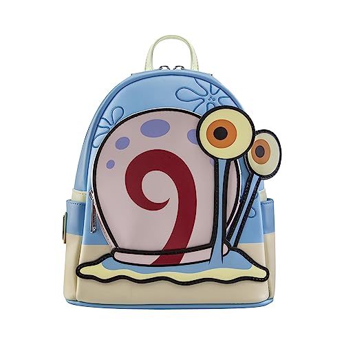 Loungefly Spongebob Squarepants - Sponge Bob Gary - Backpack - Spongebob - Exclusiva Amazon - Bolso Coleccionable - Idea de Regalo- Mercancia Oficial - para Chicos, Chicas Hombres y Mujeres - TV Fans