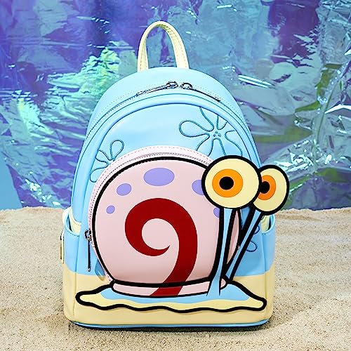 Loungefly Spongebob Squarepants - Sponge Bob Gary - Backpack - Spongebob - Exclusiva Amazon - Bolso Coleccionable - Idea de Regalo- Mercancia Oficial - para Chicos, Chicas Hombres y Mujeres - TV Fans