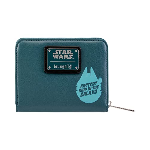 Loungefly - Star Wars Light Speed Wallet - Han Solo - Exclusiva Amazon - Monedero Coleccionable - Idea de Regalo - Tarjetero con Varias Ranuras para Tarjetas- Mercancia Oficial - Movies Fans