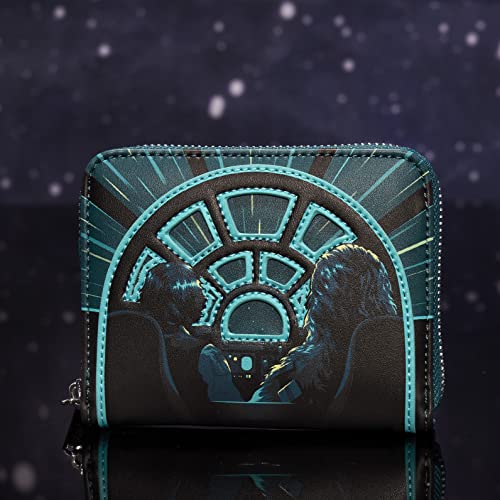 Loungefly - Star Wars Light Speed Wallet - Han Solo - Exclusiva Amazon - Monedero Coleccionable - Idea de Regalo - Tarjetero con Varias Ranuras para Tarjetas- Mercancia Oficial - Movies Fans